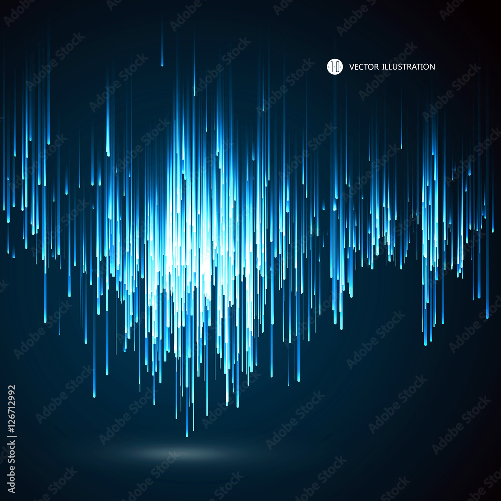 Lines composed of a sense of science and technology background. Stock ...