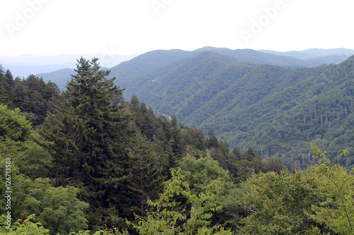 View of the Mountains in Great Smoky Mountains National Park