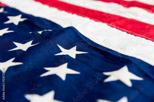 USA flag background, close up detail image