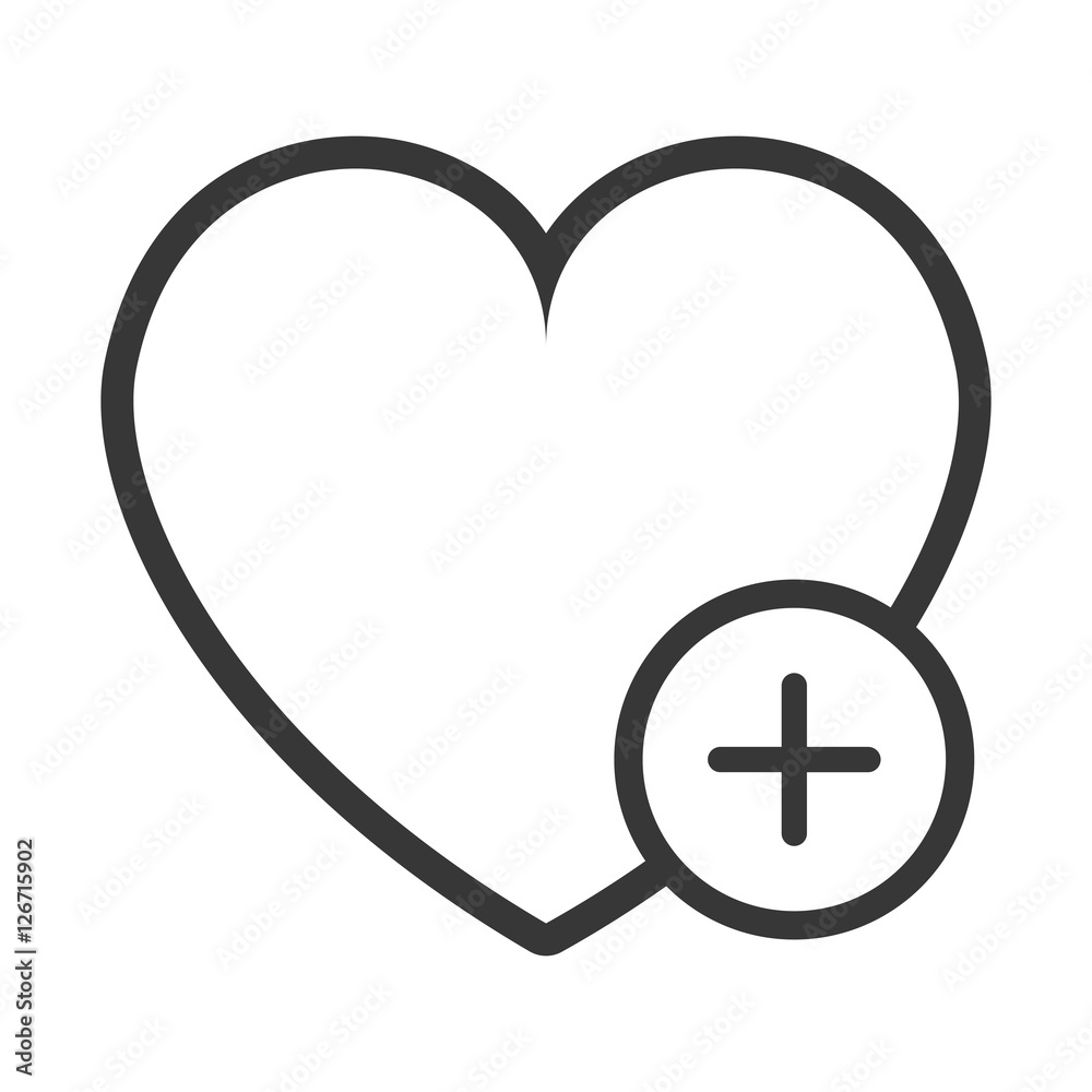 heart shape with cross icon inside circle over white background. vector illustration heart shape with cross icon inside circle over white background. vector illustration
