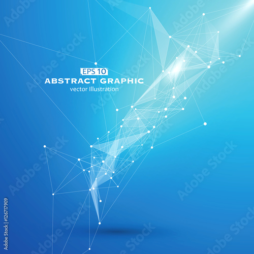 Dot, line and surface consisting of abstract graphics.