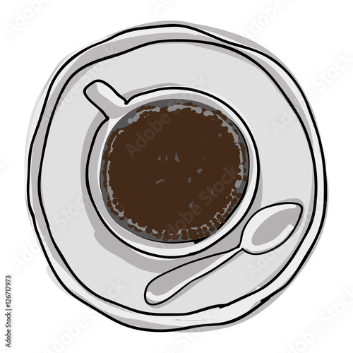 coffee mug icon image vector illustration design 