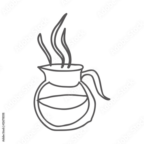 coffee kettle icon image vector illustration design 