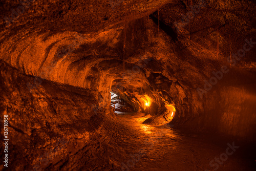 The Thurston Lava Tube in Hawaii Volcano National Park, Big Isla