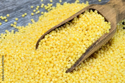 millet seed on table