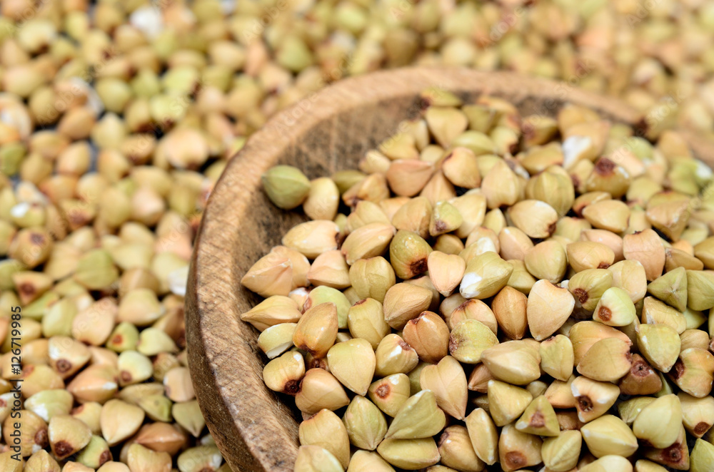 Fototapeta premium buckwheat on table