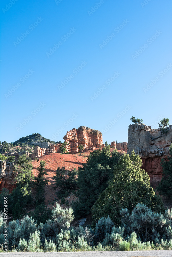 Landscape from the Route 12 towards the Bryce Canyon, Utah
Landscape from the Route 12 towards the Bryce Canyon, Utah