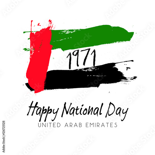 Grunge style image for UAE National Day