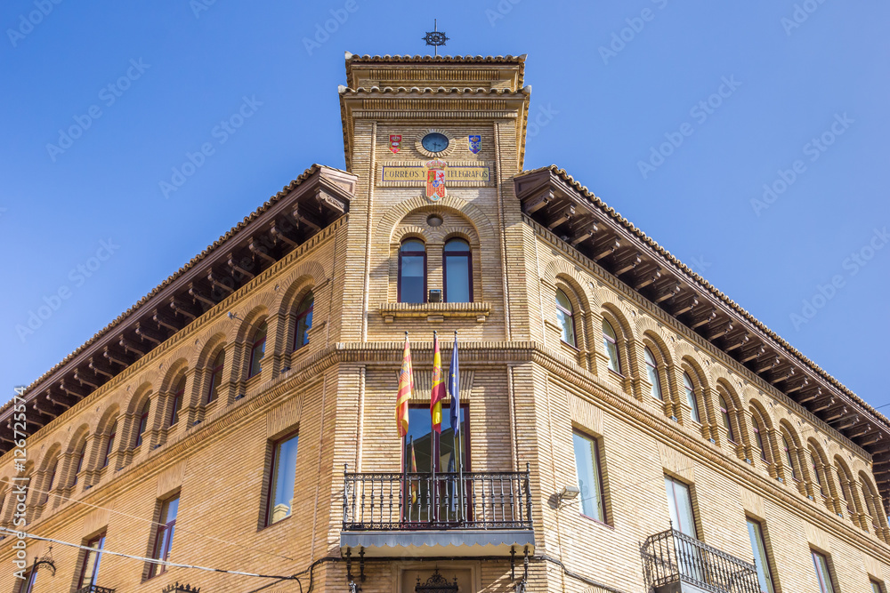 Old post office in the historical center of Huesca
