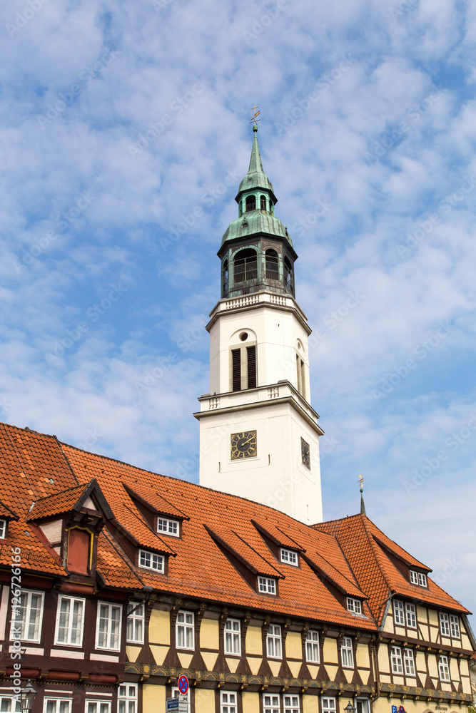 Tower of the Church in Celle, Germany