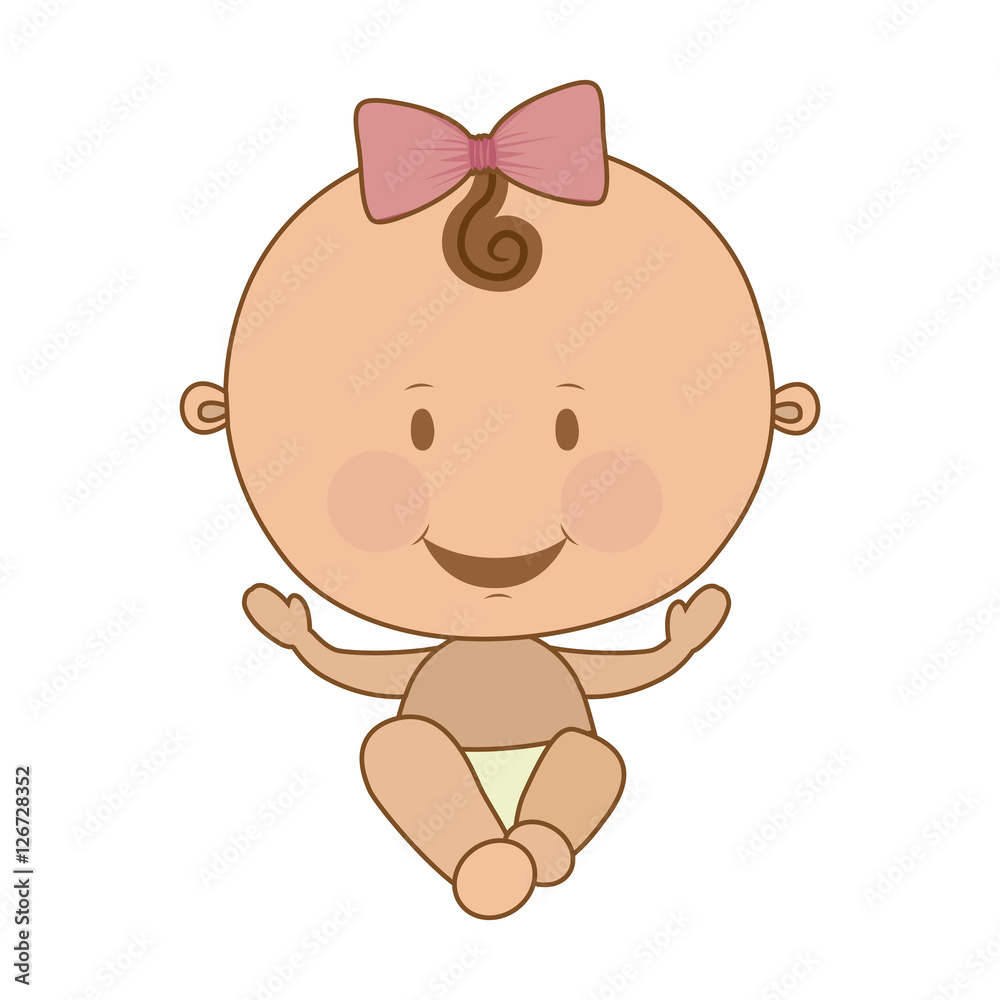 cute baby girl icon image vector illustration design cute baby girl icon image vector illustration design