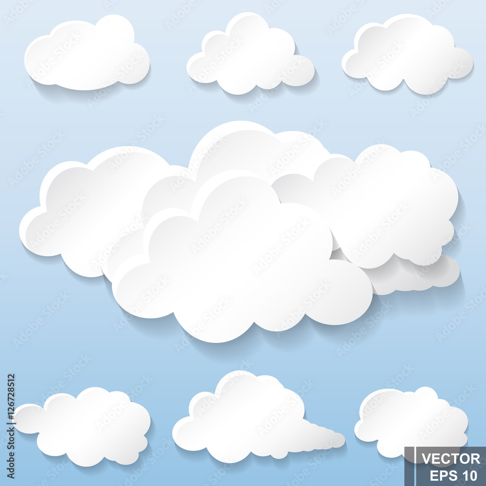 Cloud. Set. Sky. Weather. For your design. Cloud. Set. Sky. Weather. For your design.