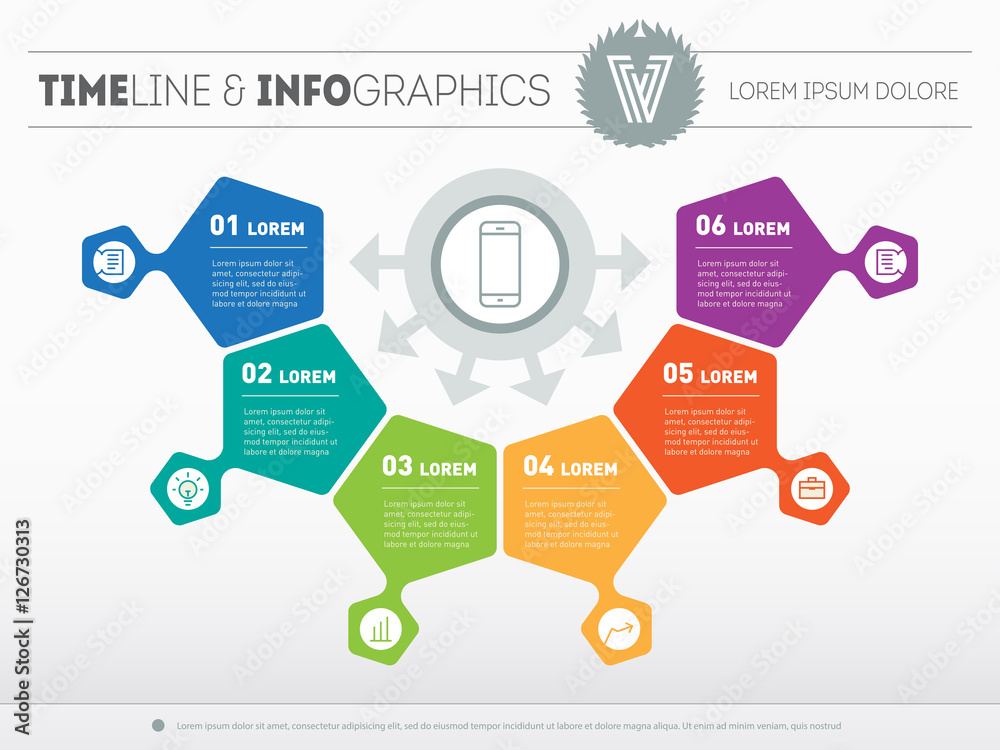 Part of the report with logo and icons set. Vector infographic o Part of the report with logo and icons set. Vector infographic o