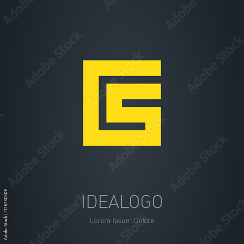 CS initial logo. C and S initial monogram logotype. Vector desig