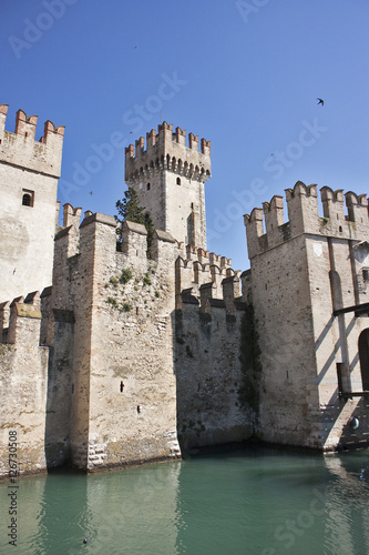 The castle of Sirmione on Lake Garda