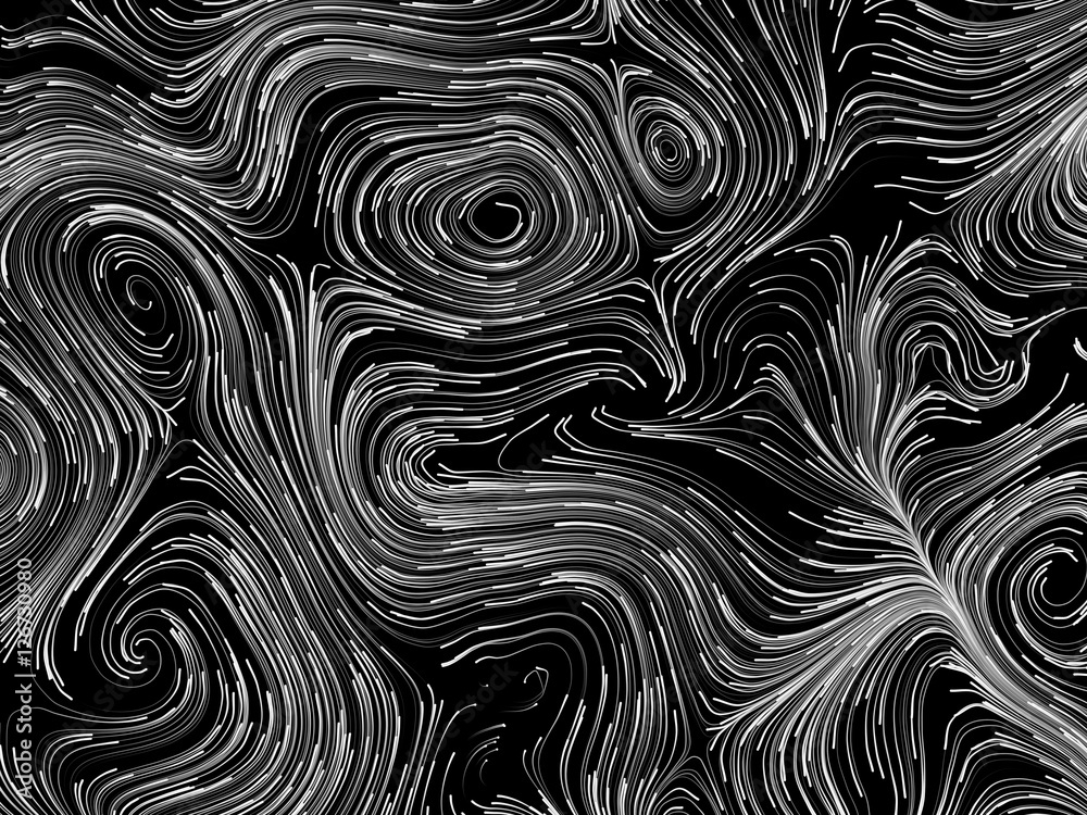 Black and white swirls