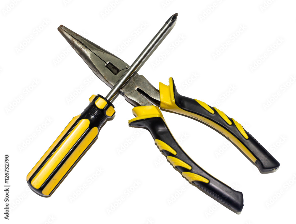 Obraz premium tool on white background 