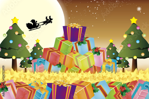#Background #wallpaper #Vector #free #christmas #Xmas merry christmas,eve,fir tree,message,greeting card,santa claus,gift,white snowflakes,winter scenery,event,party,ornament,decoration,holy night 