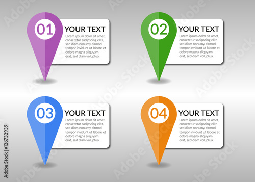 Infografik Pins