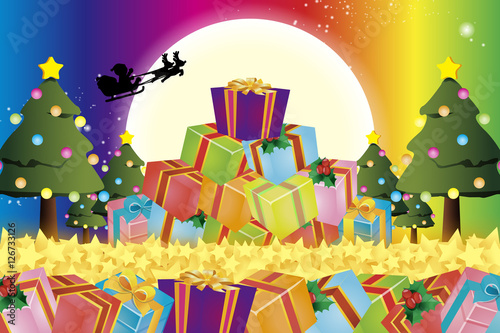 #Background #wallpaper #Vector #free #christmas #Xmas merry christmas,eve,fir tree,message,greeting card,santa claus,gift,white snowflakes,winter scenery,event,party,ornament,decoration,holy night 