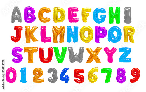 Color English alphabet