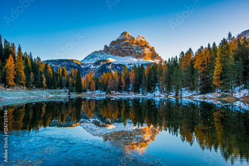 Antorno Lake, Dolomiti photo