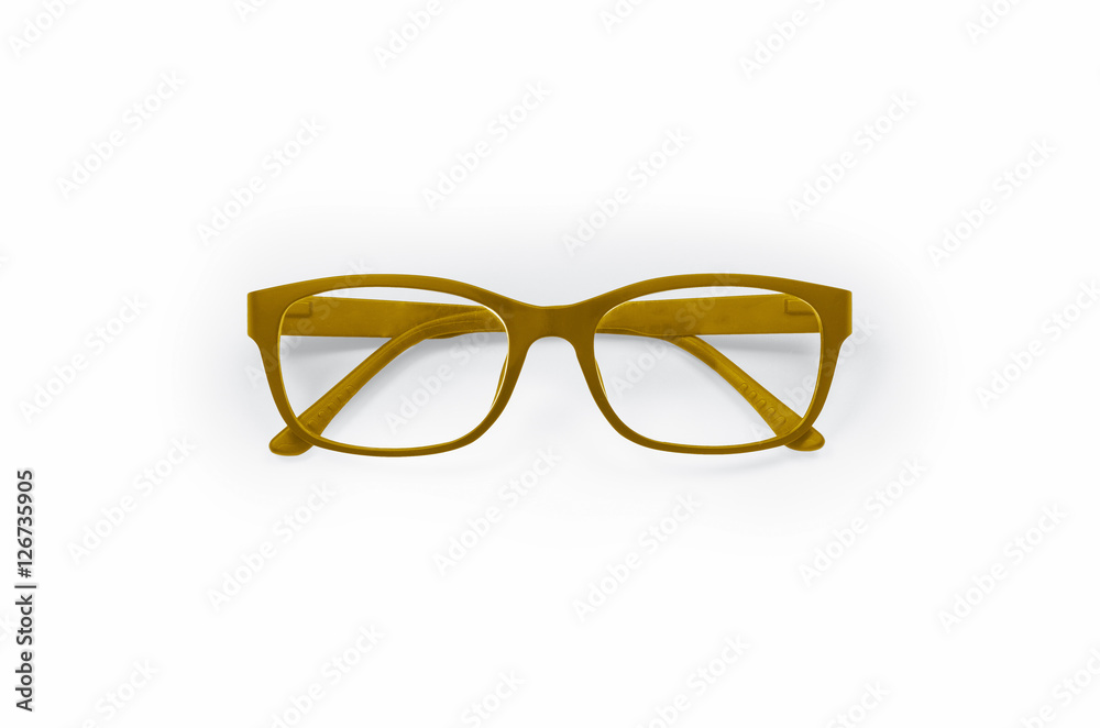 Brown Eyeglasses frame isolated Brown Eyeglasses frame isolated