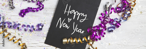 Canvas Print New Years Eve Background with white card