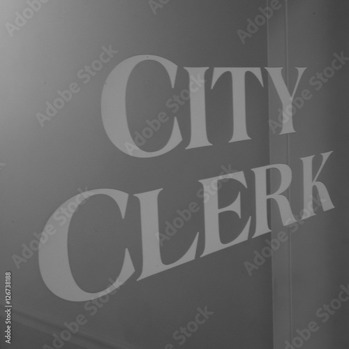 Canvas Print City Clerk's Office