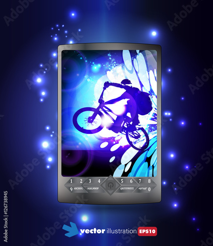 Smartphone with mobile app design
