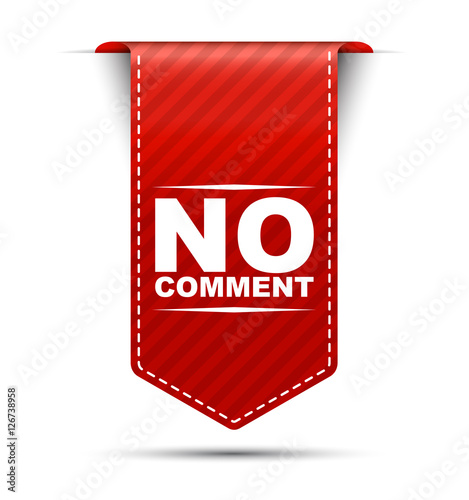 no comment, red vector no comment, banner no comment
