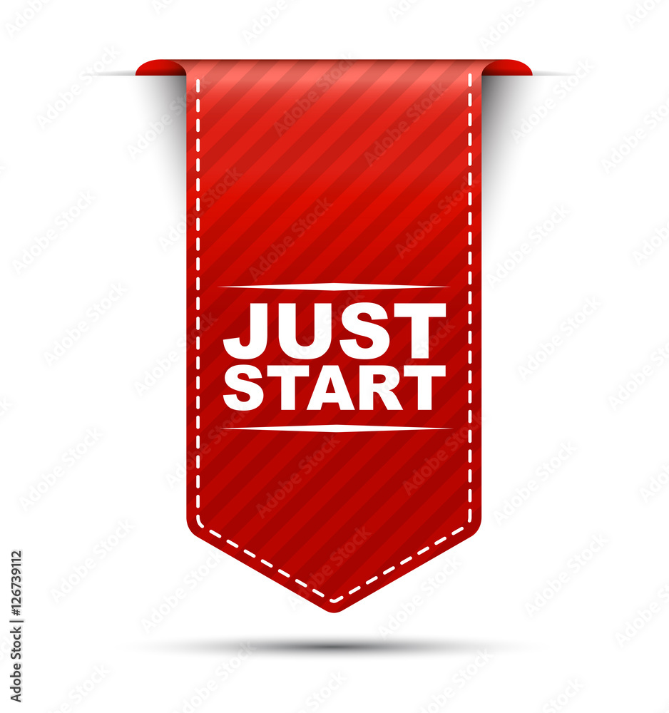 just start, red vector just start, banner just start just start, red vector just start, banner just start