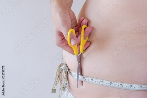 Foto No more anti obesity concept, I love being obese
