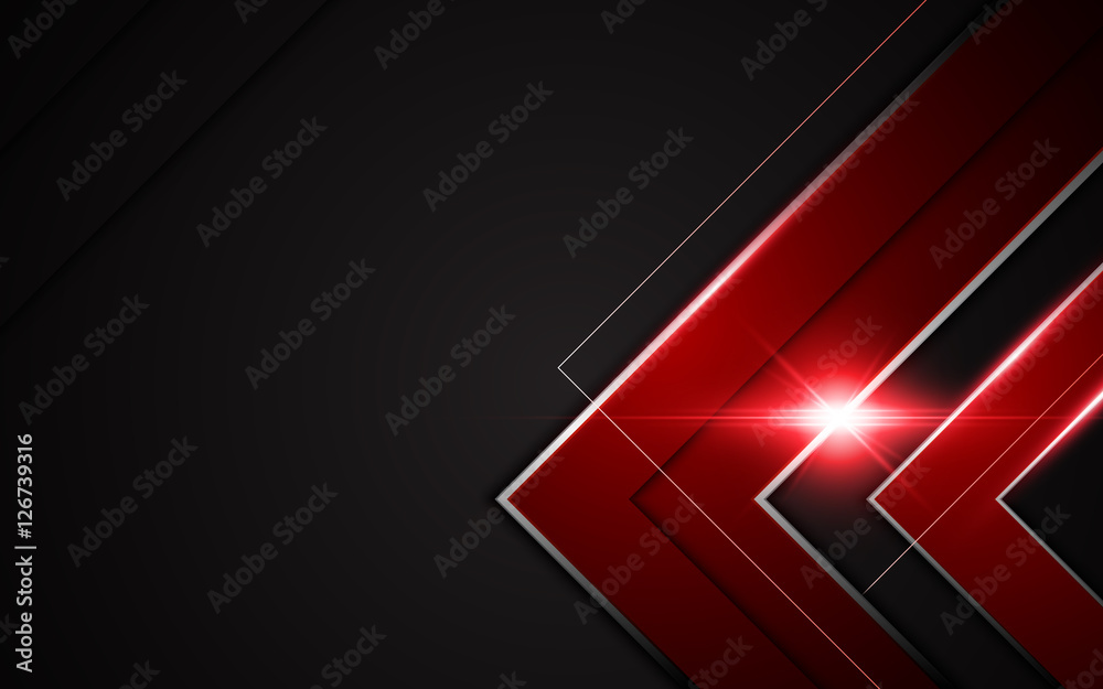 abstract modern metallic red black frame sports gamer tech concept background layout