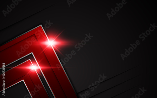 abstract red black metallic modern design sport tech gamer layout concept background