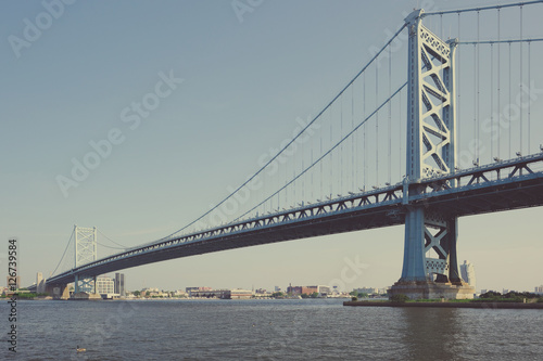 Benjamin Franklin Bridge. Philadelphia  Pennsylvania.