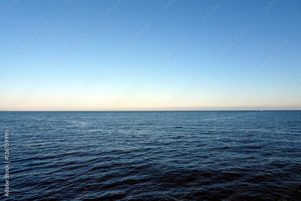 Morze - horyzont - obrazy, fototapety, plakaty 