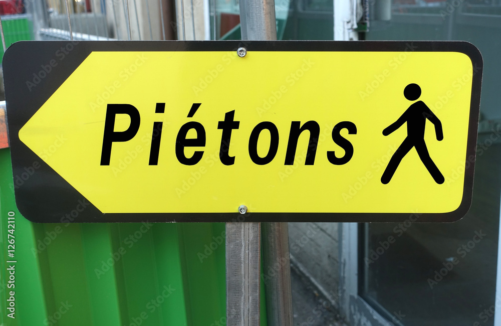 Obraz premium piétons par là