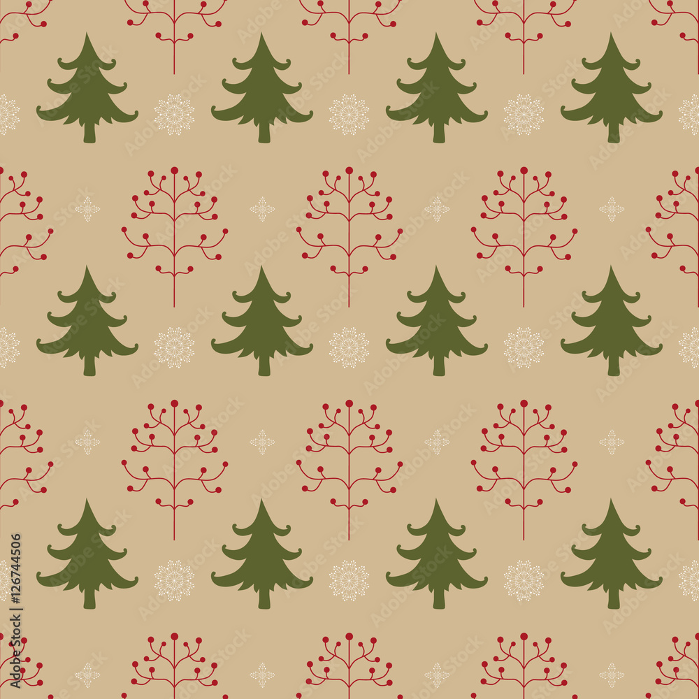 Obraz premium Winter forest background