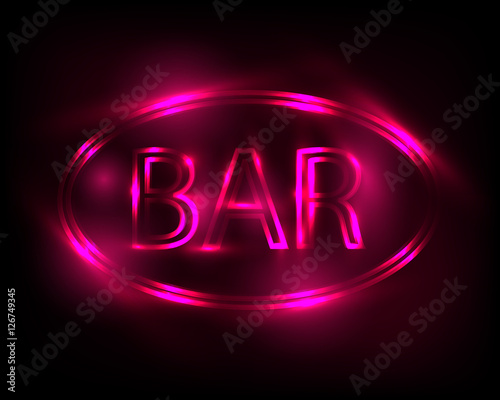 Neon sign Bar