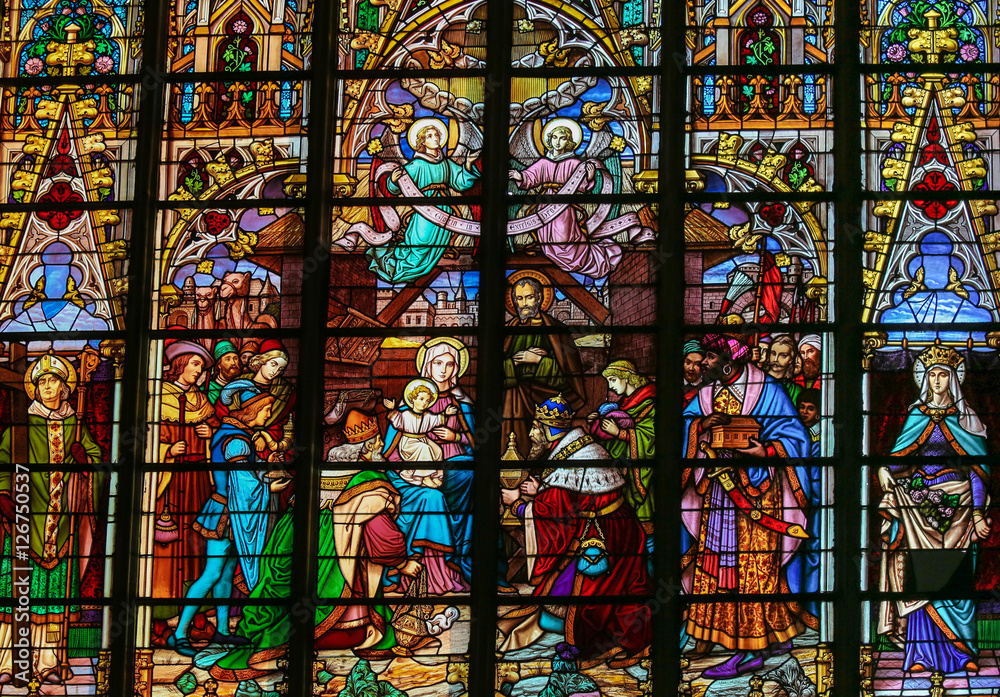Epiphany Stained Glass - Three Kings Epiphany Stained Glass - Three Kings