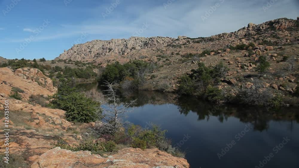 Wichita Mountains and water