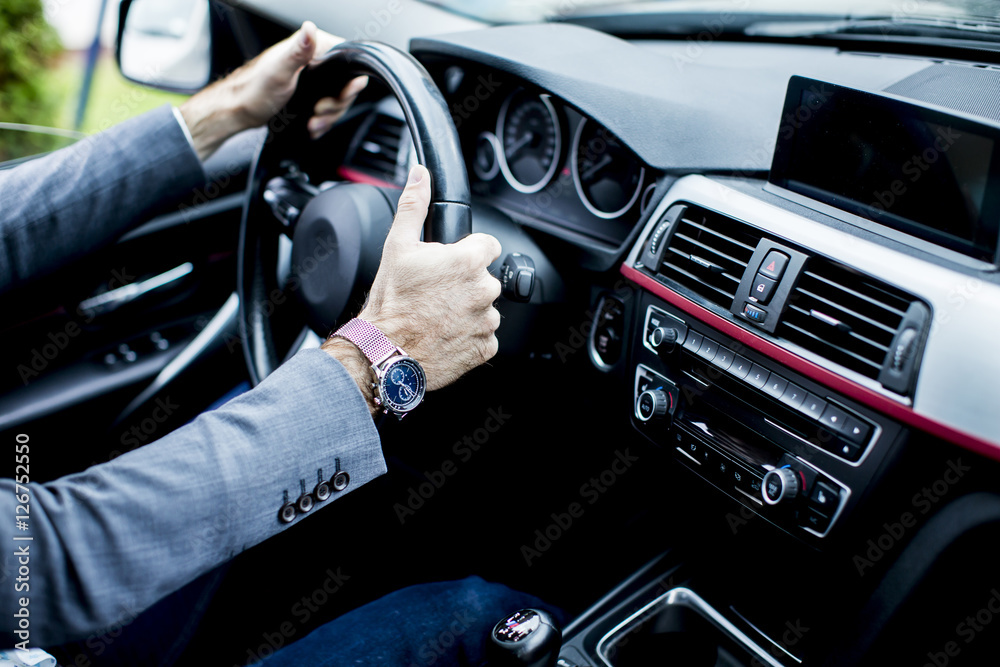 Man in the car Man in the car