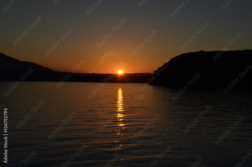 Sonnenuntergang auf dem Meer