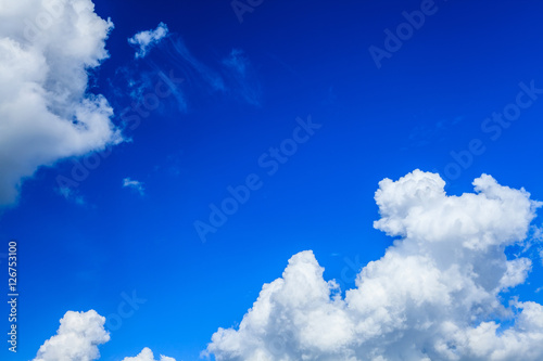 Blue sky and white clouds