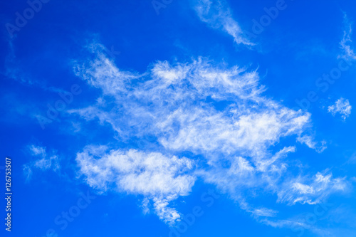 Blue sky and white clouds