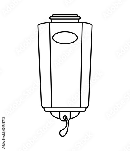 Soap container machine icon. House appliances supplies and electronic theme. Isolated design. Vector illustration