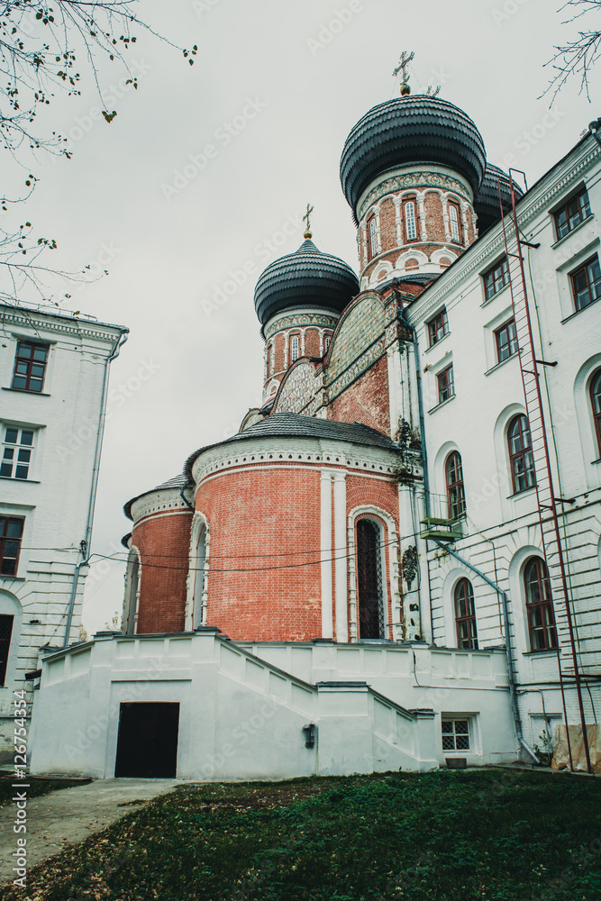 Obraz premium Церковь и пристройки