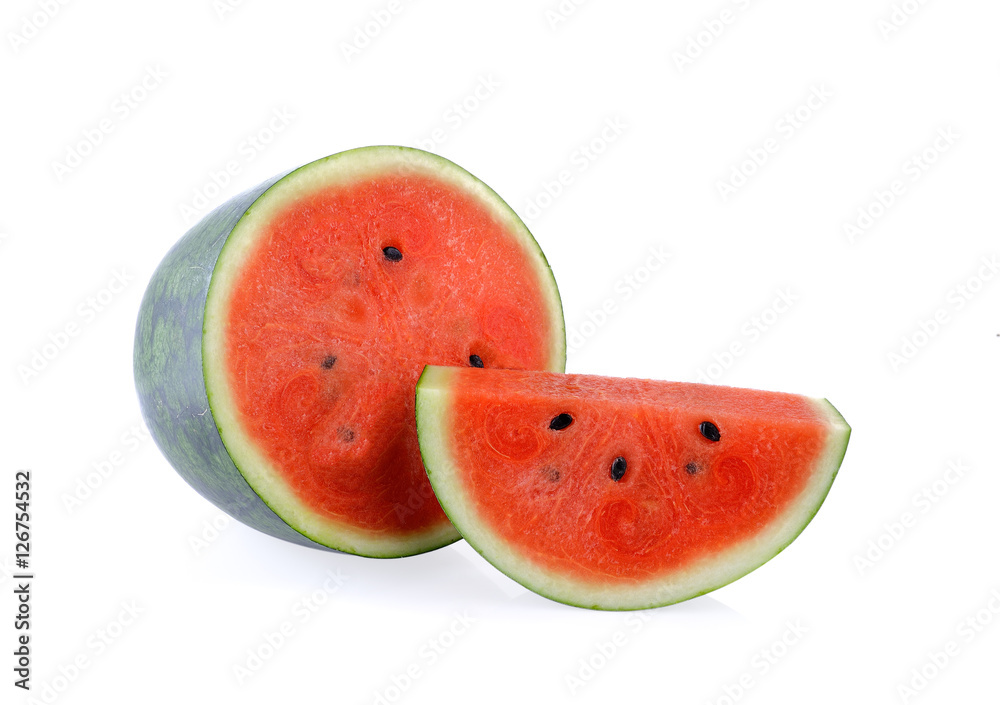 fresh watermelon on white background fresh watermelon on white background