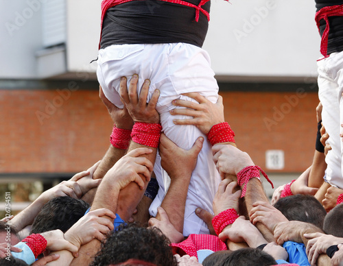 Castellers in Catalonia photo